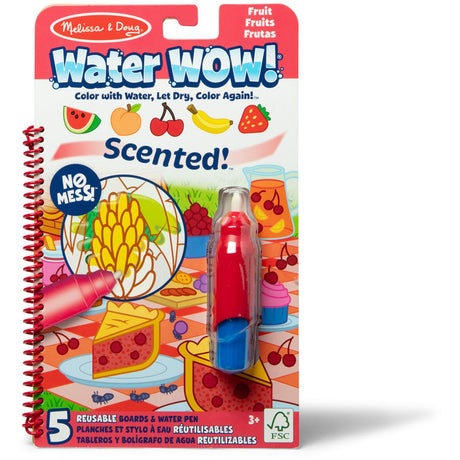Melissa & Doug Rød Målarbok "Water Wow!" Frugtdufte