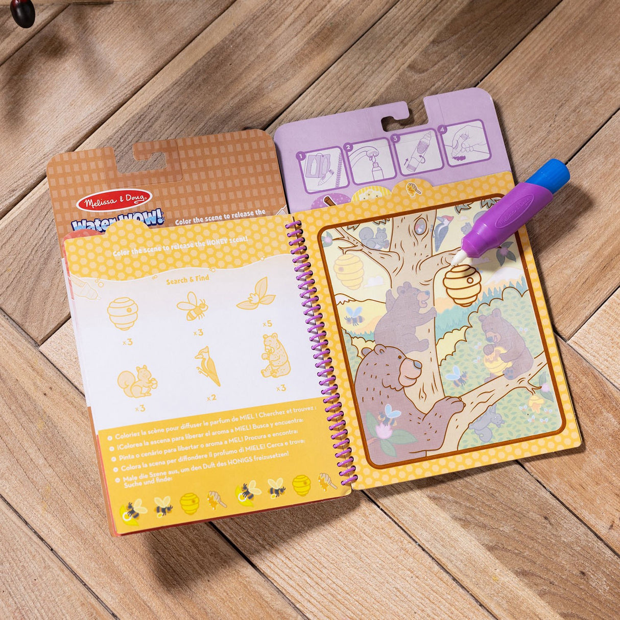 Melissa & Doug Lilla Målarbok "Water Wow!" Snackdufte