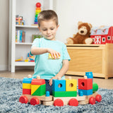 Melissa & Doug Multifarvet Leksak - Tog Til Stabling