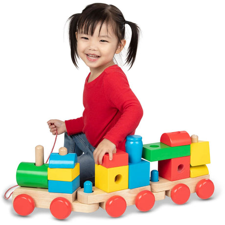 Melissa & Doug Multifarvet Leksak - Tog Til Stabling