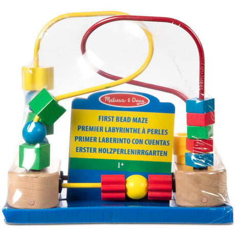 Melissa & Doug Multifarvet Wooden First Bead Maze