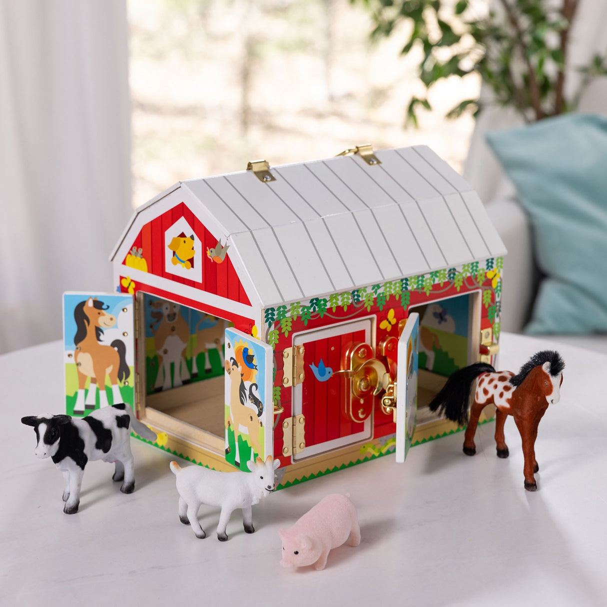 Melissa & Doug Multifarvet Aktivitetsleksaker Lade I Träd Med Hængsler