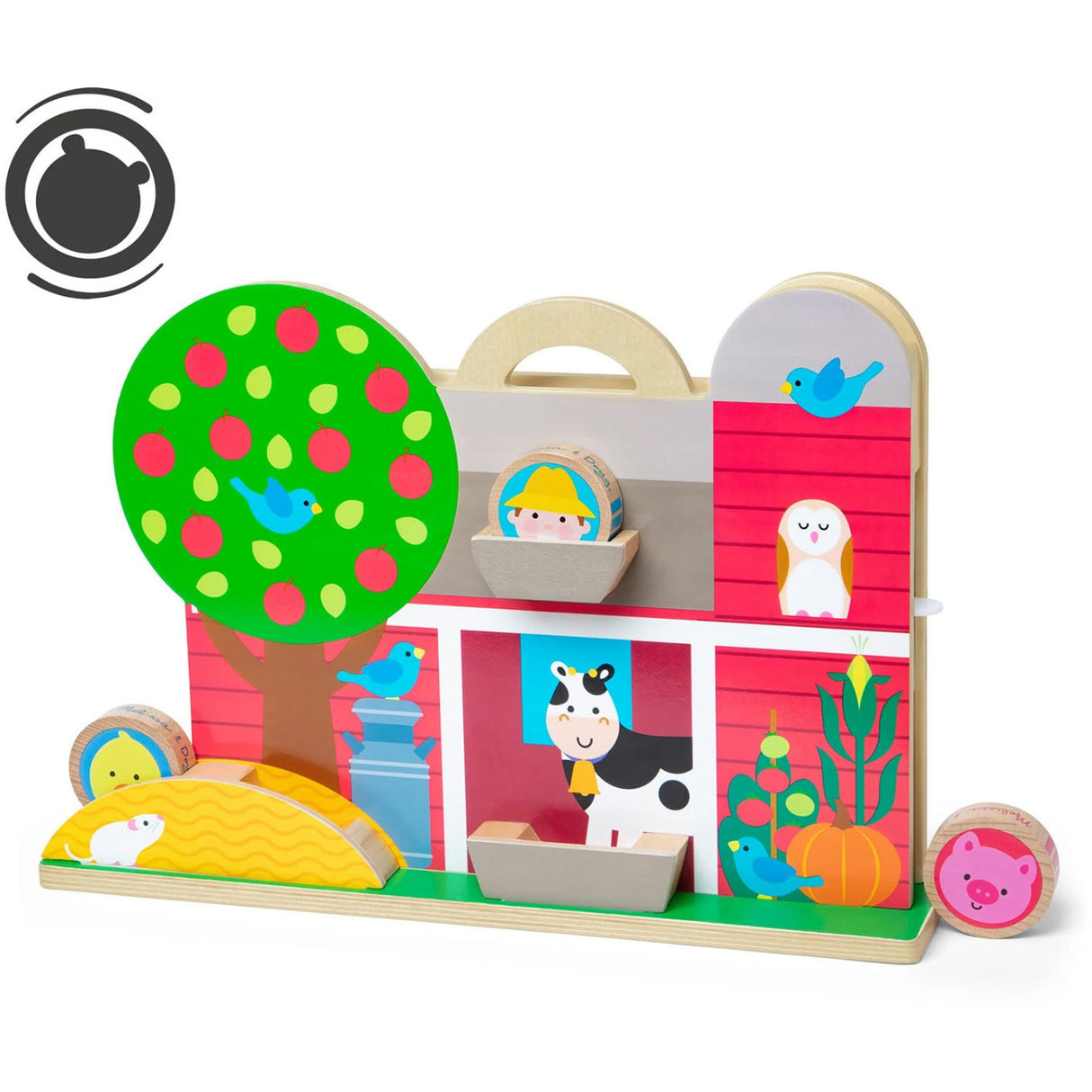 Melissa & Doug Multifarvet Leksak - Go Tots - Bondegårds Tumlesæt