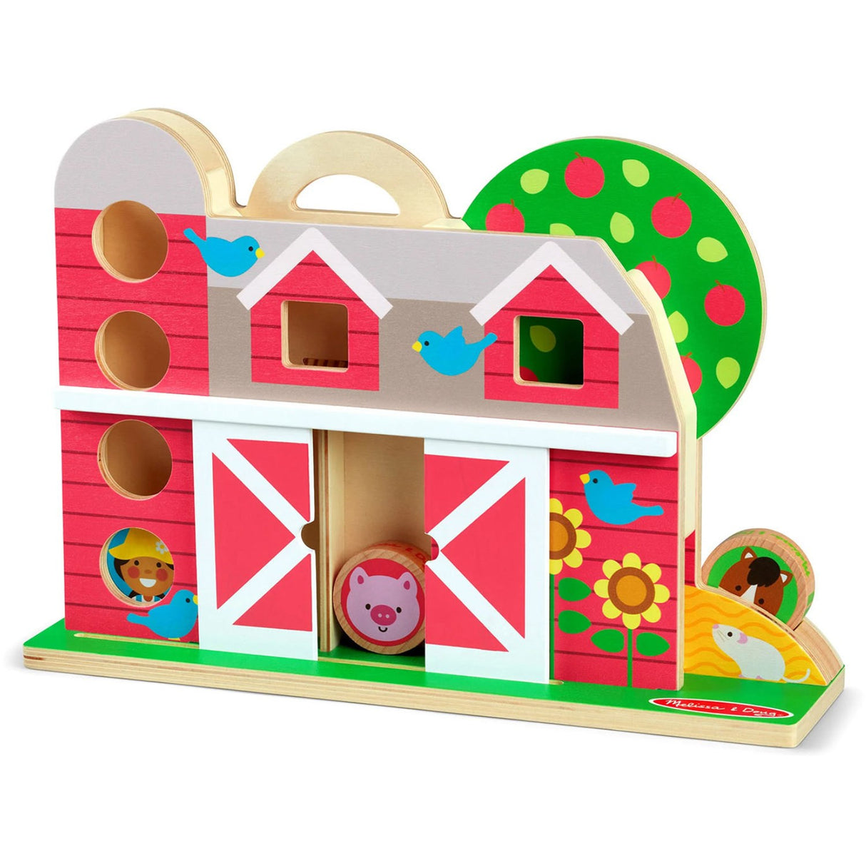 Melissa & Doug Multifarvet Leksak - Go Tots - Bondegårds Tumlesæt