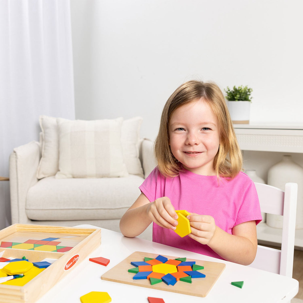 Melissa & Doug Multifarvet Mønster-Leg - Träd - Sett Med Klossar Og Plader
