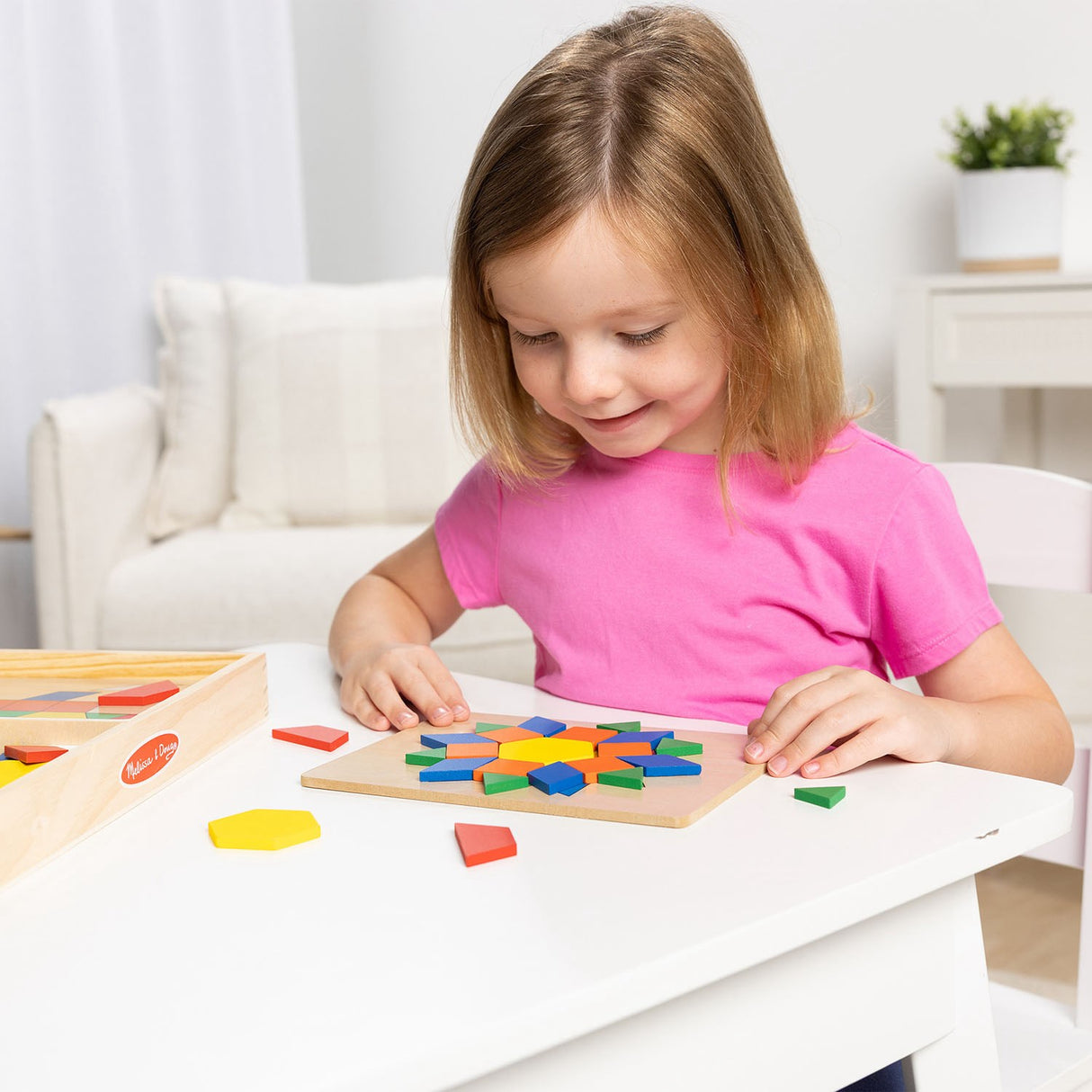 Melissa & Doug Multifarvet Mønster-Leg - Träd - Sett Med Klossar Og Plader