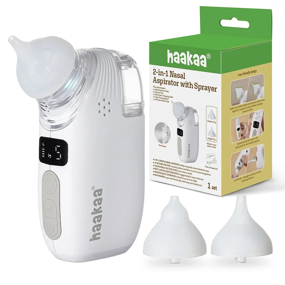 Haakaa 2-i-1 näsaspirator med spray