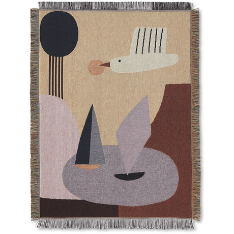 Ferm Living Multi Bird Tapestry Filt