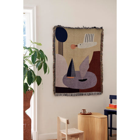Ferm Living Multi Bird Tapestry Filt