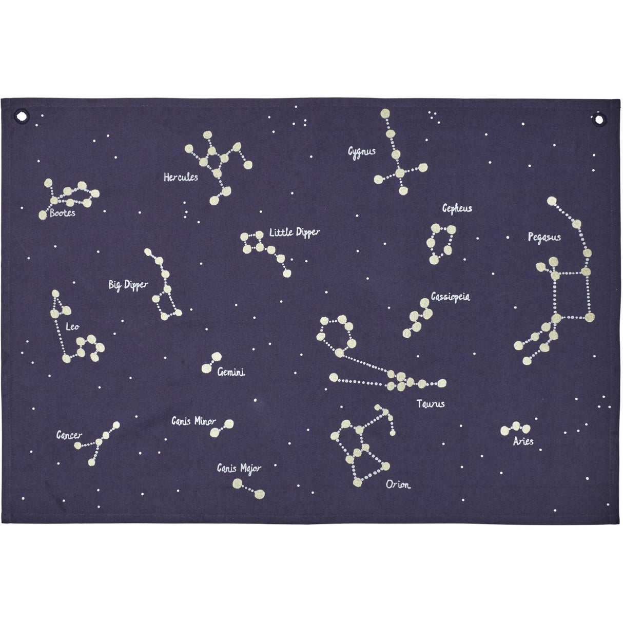Ferm Living Dark Blue Constellation Textil Map