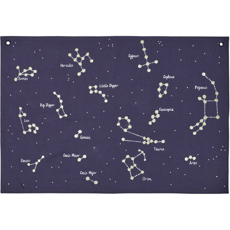 Ferm Living Dark Blue Constellation Textil Map