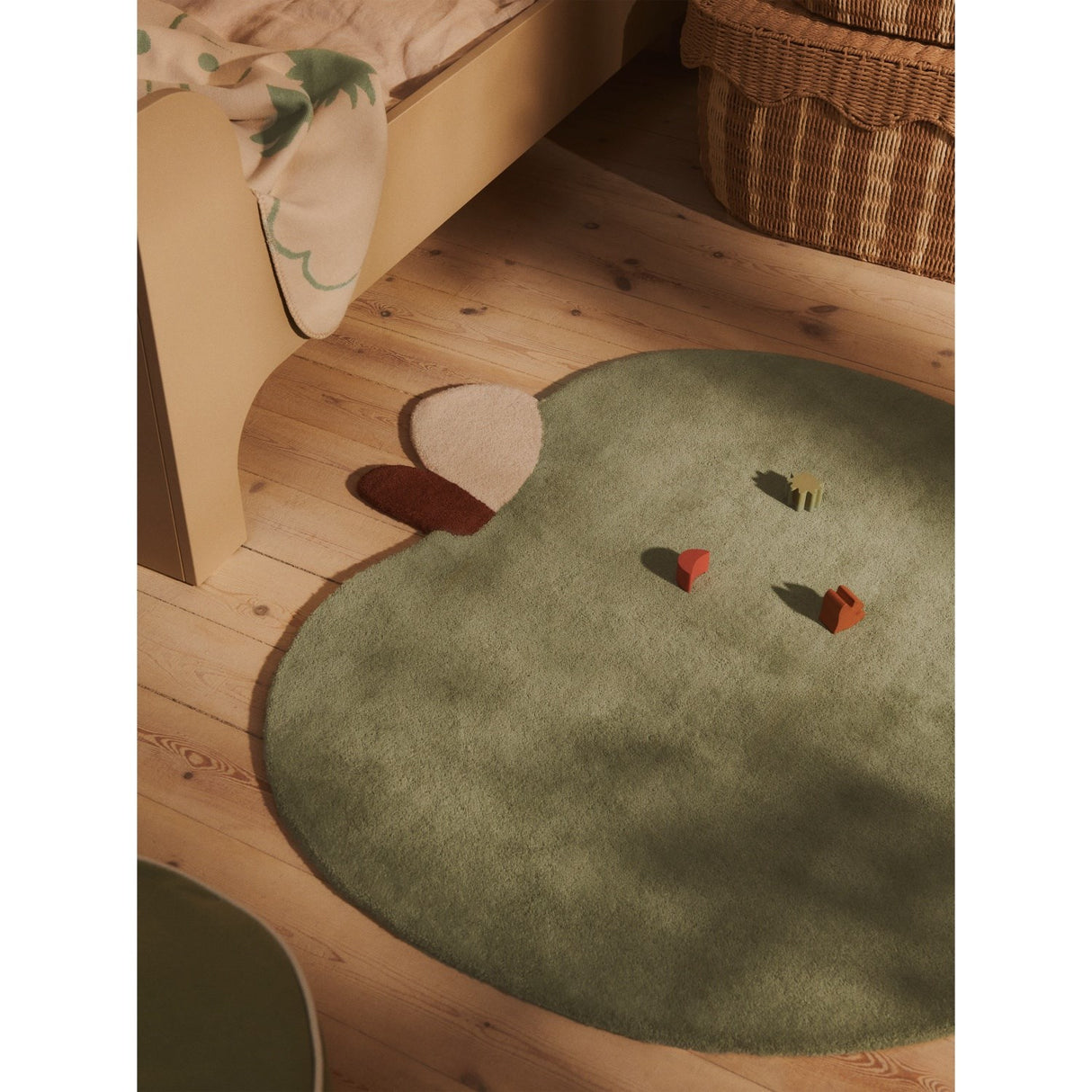 Ferm Living Tea Green/Parchment Skye Filt