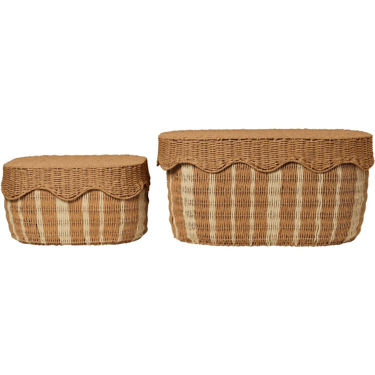 Ferm Living Natural/Off-white Rivan Förvaring Baskets 2 Pack