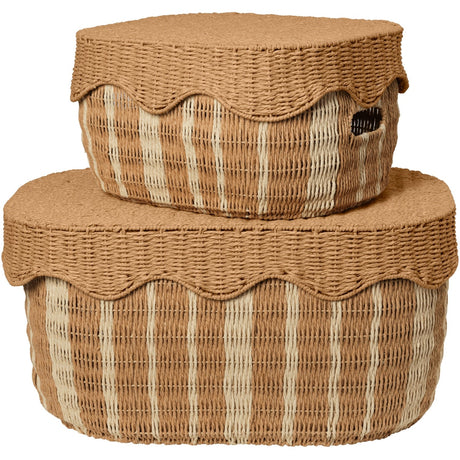 Ferm Living Natural/Off-white Rivan Förvaring Baskets 2 Pack
