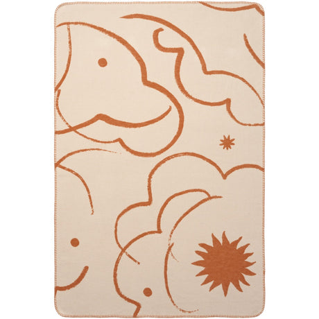 Ferm Living Sienna/Parchment Skye Filt