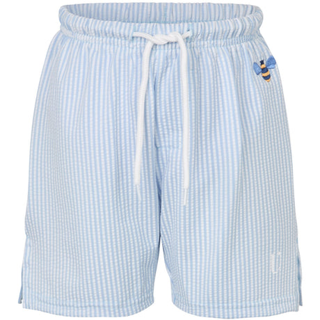 Vanilla COPENHAGEN Blue Swim Shorts Seersucker