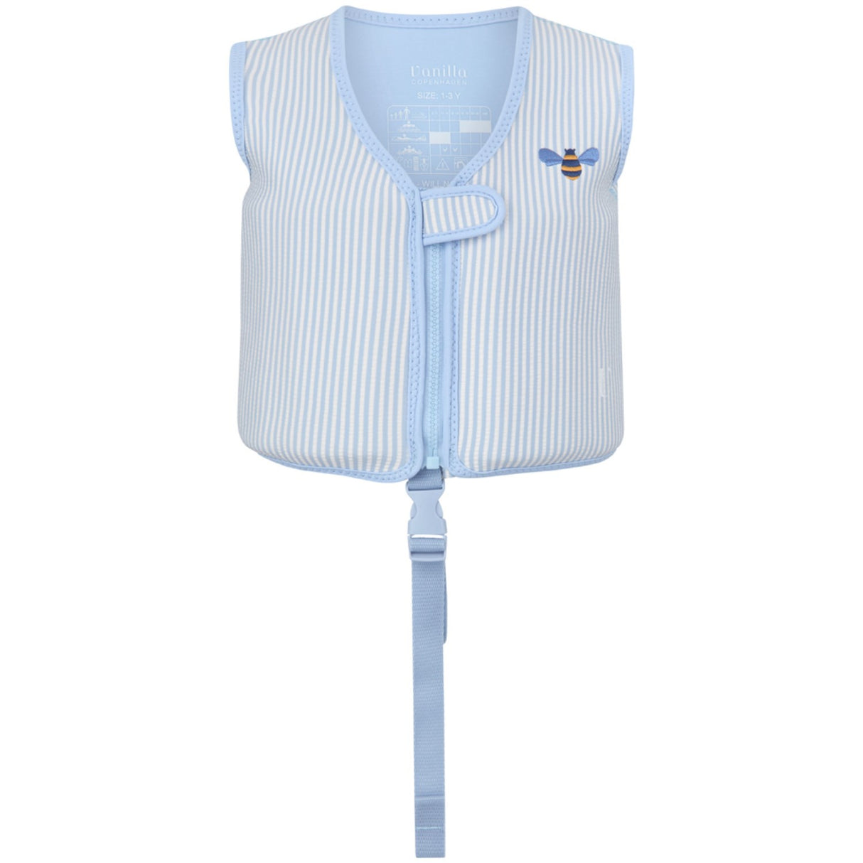 Vanilla COPENHAGEN Blue Honeybee Swim Väst Neoprene Seersucker