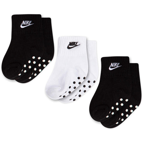 NIKE Black Core Futura Gripper 3-Pack Strumpor