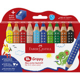 Faber-Castell Grippy XXL Jumbo 10 Ass+Tips