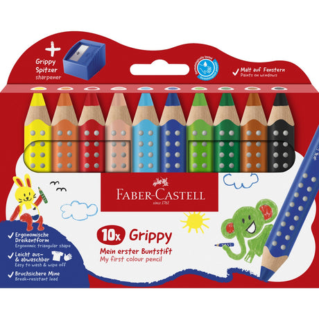 Faber-Castell Grippy XXL Jumbo 10 Ass+Tips