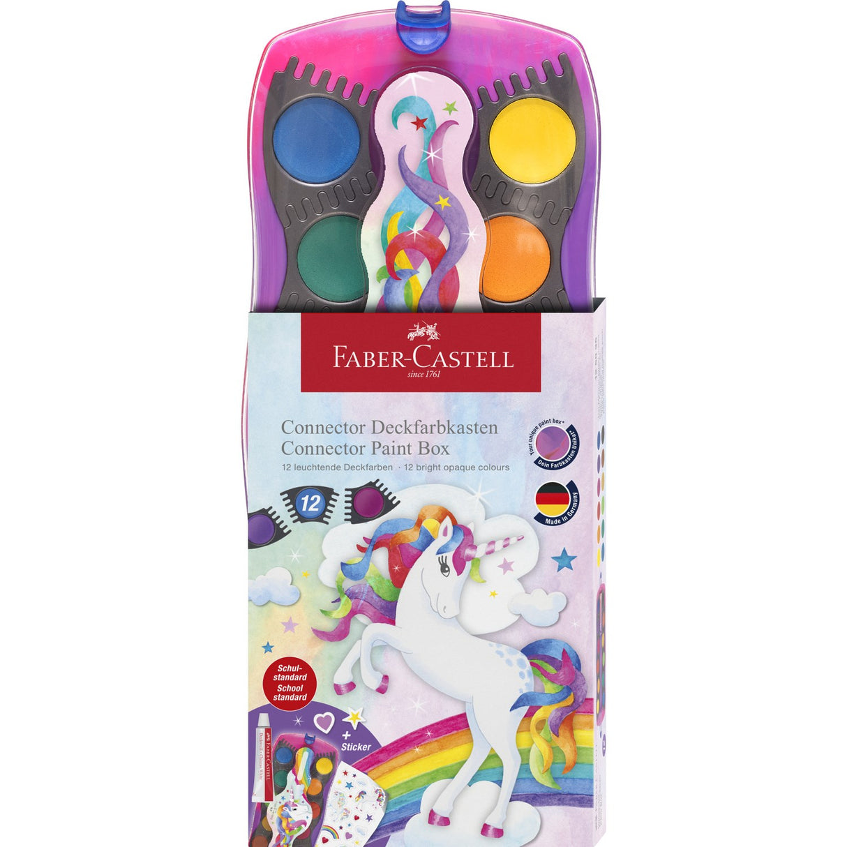 Faber-Castell Lockkontakt, Unicorn 12 Ass-färger