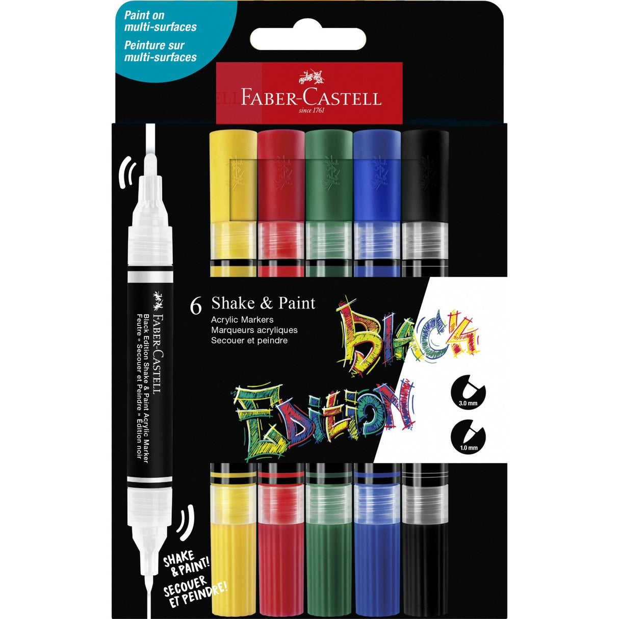 Faber-Castell Shake & Paint akrylpennor