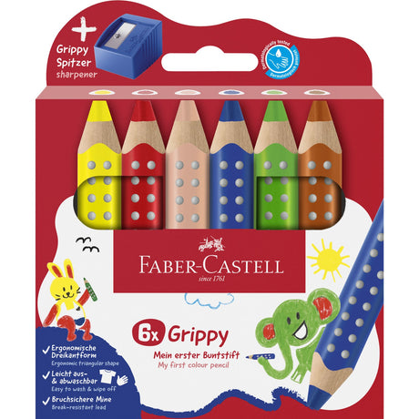 Faber-Castell Grippy XXL Jumbo 6 Ass+Tips