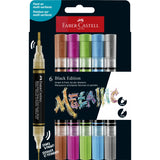 Faber-Castell akrylpenna 6 stycken metallisk
