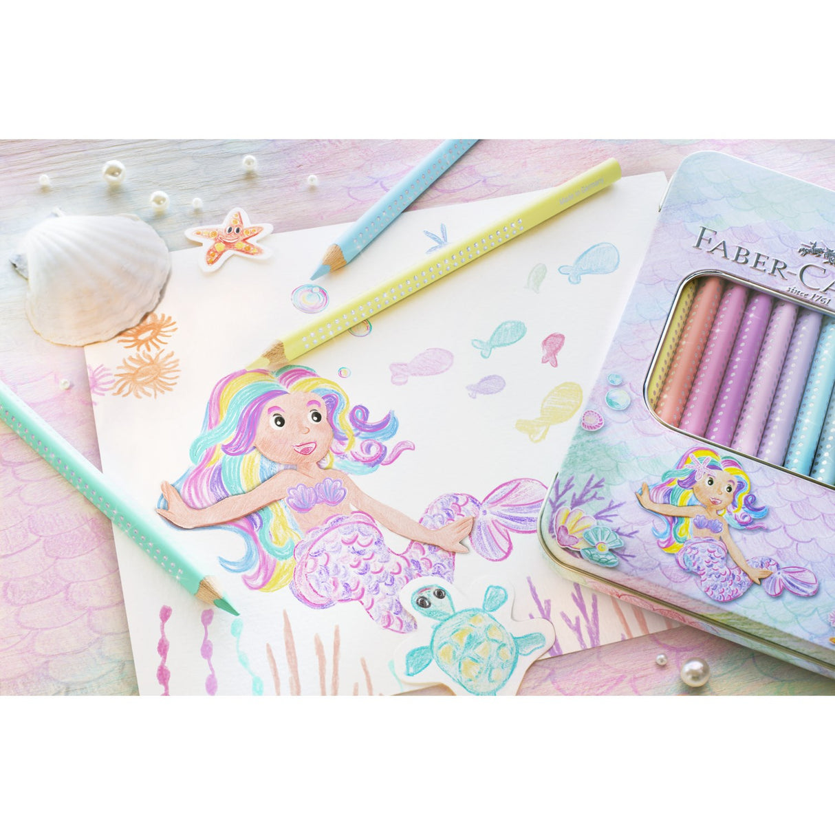 Faber-Castell Jumbo Sparkle Crayons Pastell