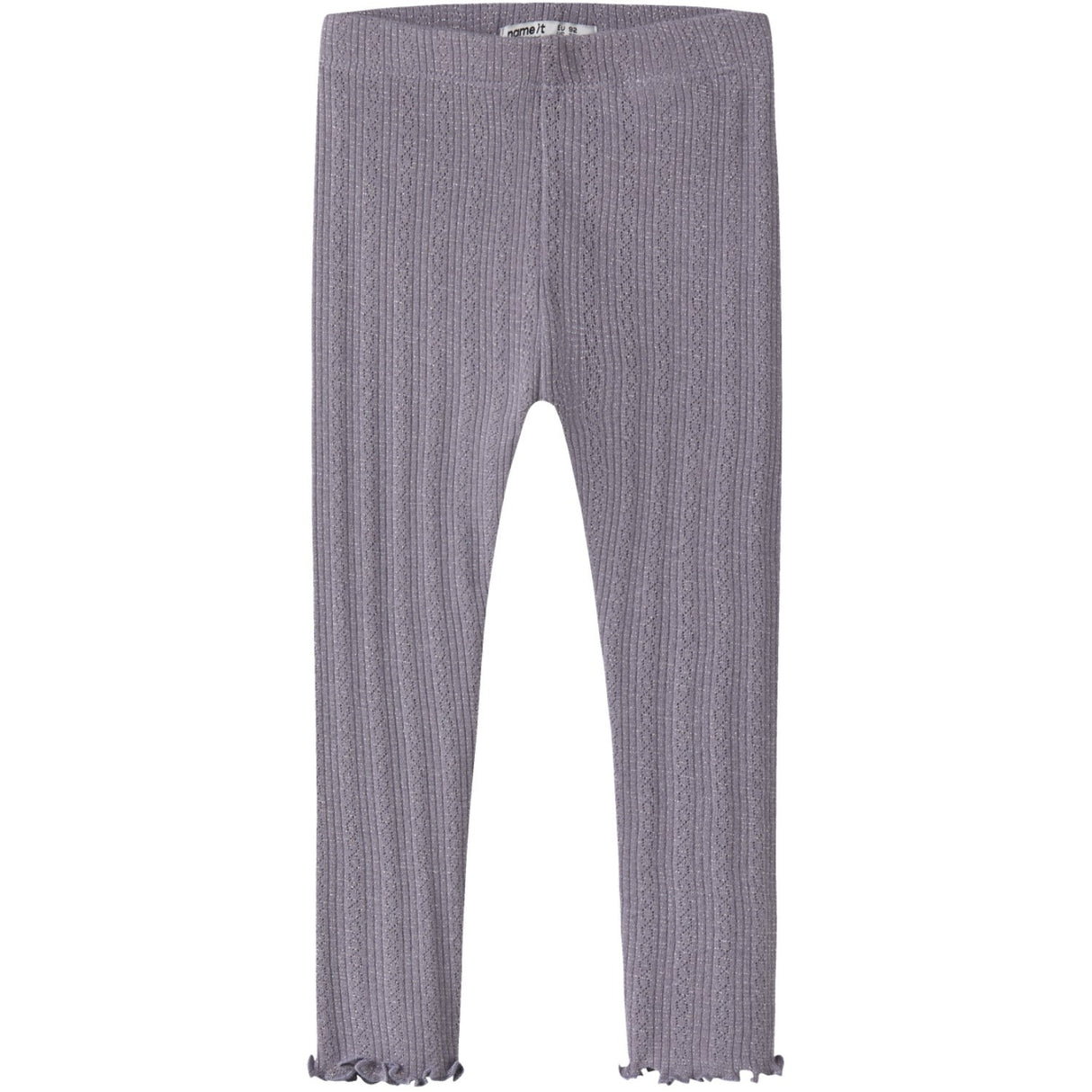 Name It Lavender Gray Melange Nmfblitta Slim Leggings