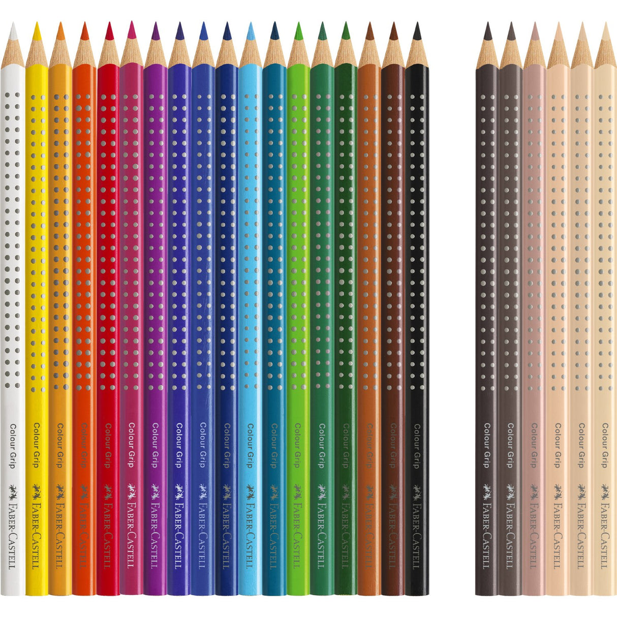 Faber-Castell Gripkritor "Hudtoner" 24 nummer