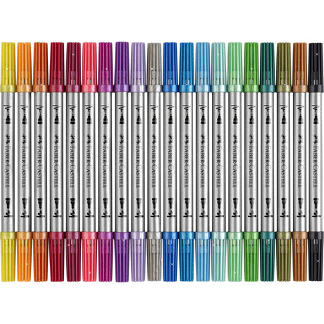 Faber-Castell-markörer dubbel 20 st.