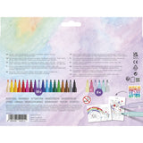 Faber-Castell enhörningsmarkörer - 18 färger + 6 glittermarkörer