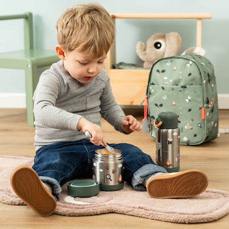 DonebyDeer Green Tiny Trails Insulated Strån Flaska