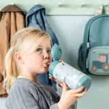 DonebyDeer Blue Tiny Farm Insulated Strån Flaska