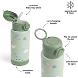 DonebyDeer Green Playground Insulated Strån Flaska