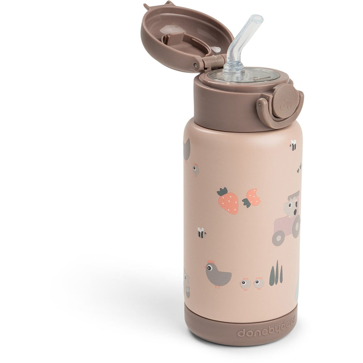 DonebyDeer Powder Tiny Farm Insulated Strån Flaska