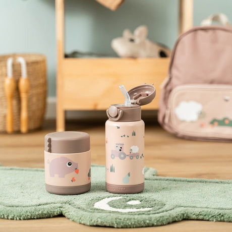 DonebyDeer Powder Tiny Farm Insulated Strån Flaska