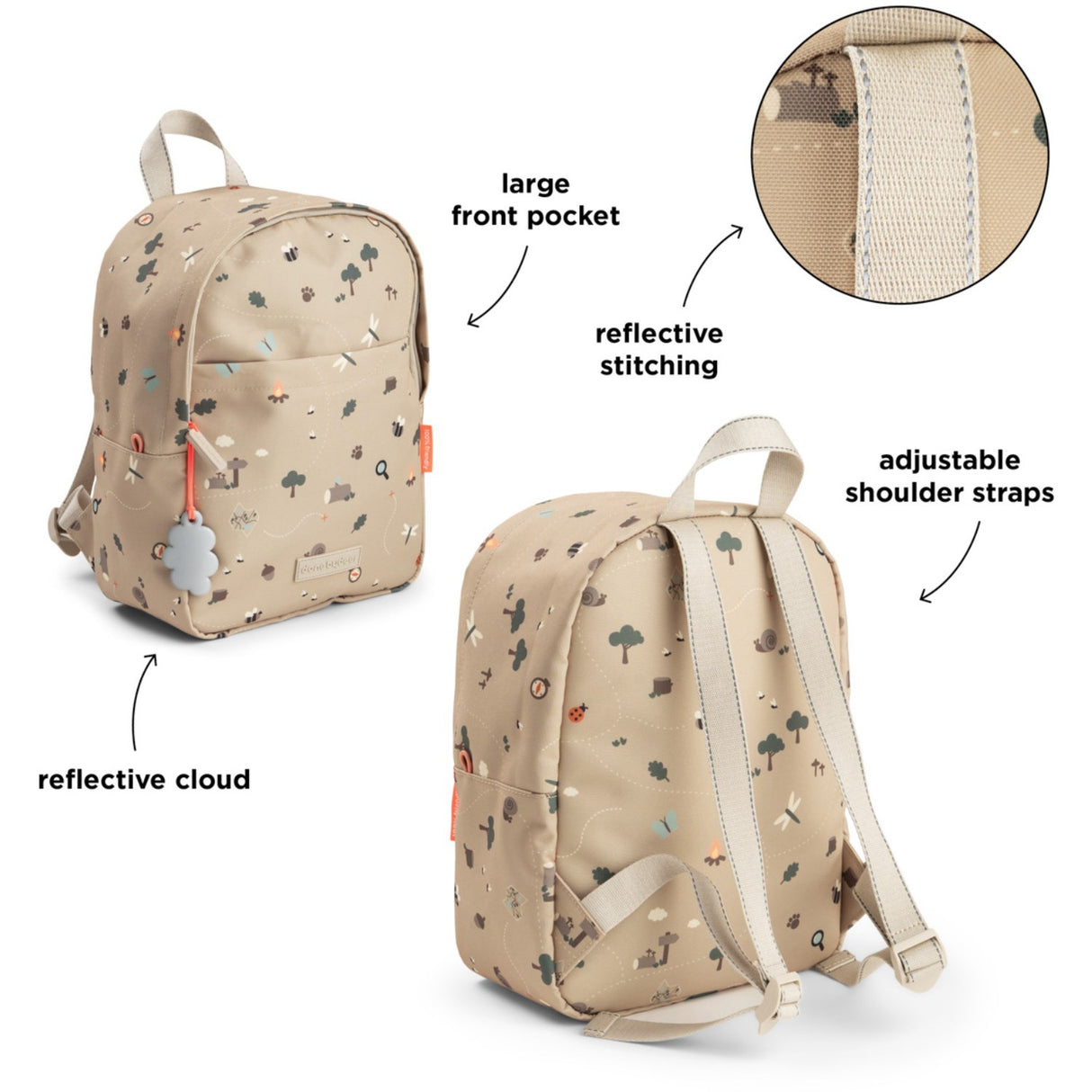 DonebyDeer Sand Tiny Trails Kids Ryggsäck