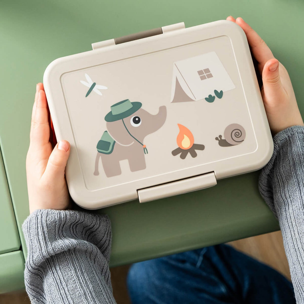 DonebyDeer Sand Tiny Trails Lunch Låda Med Divider
