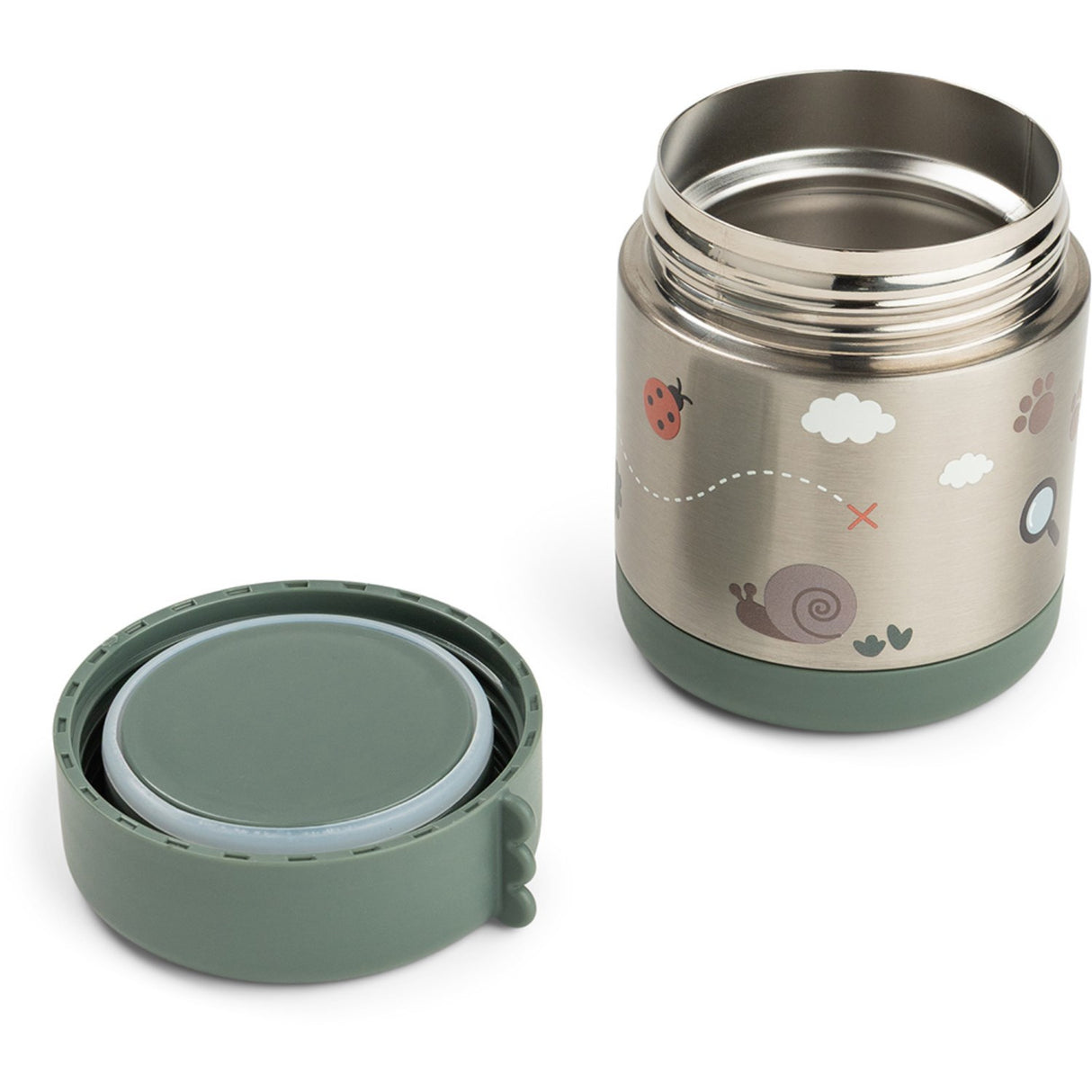 DonebyDeer Green Tiny Trails Insulated Food Jar