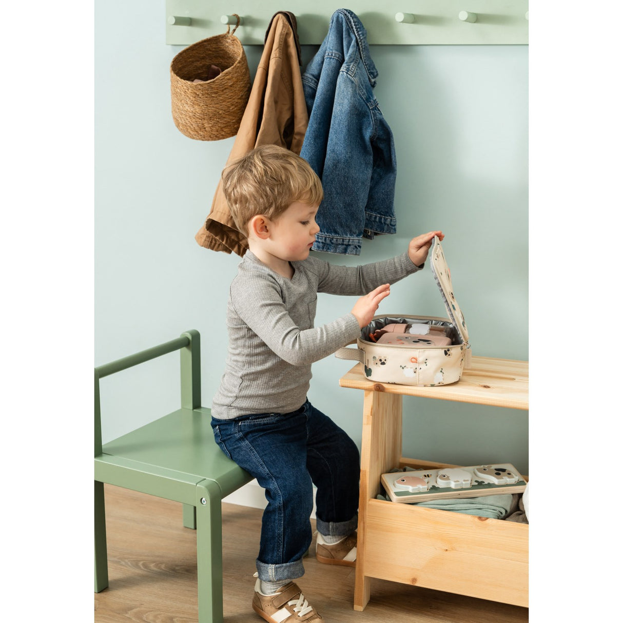 DonebyDeer Sand Tiny Farm Tiny Insulated Lunch Väska