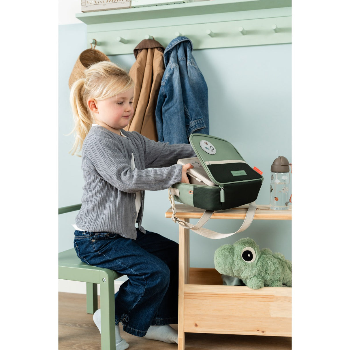 DonebyDeer Green Tiny Trails Insulated Lunch Väska