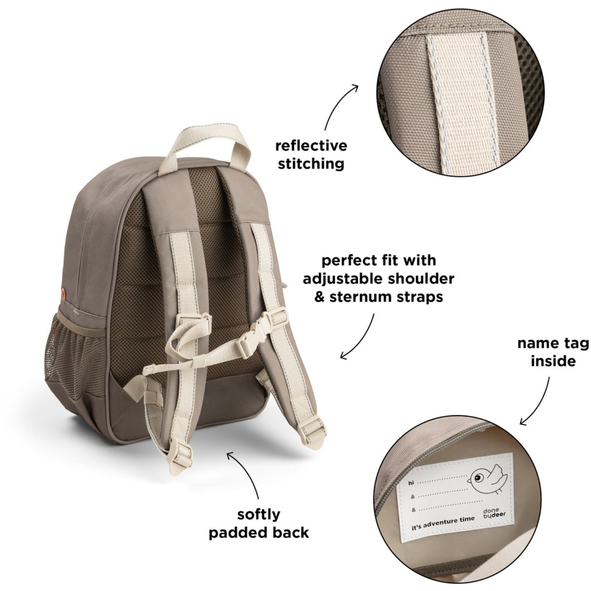 DonebyDeer Sand Tiny Trails Junior Ryggsäck