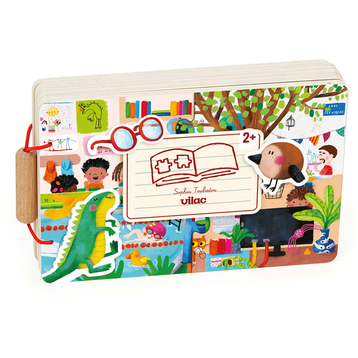 Vilac Jigsaw Puzzle Book 52 Brk - Aktiviteter