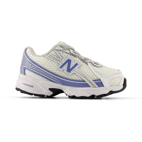 New Balance White New Balance 740 Kids Bungee Lace