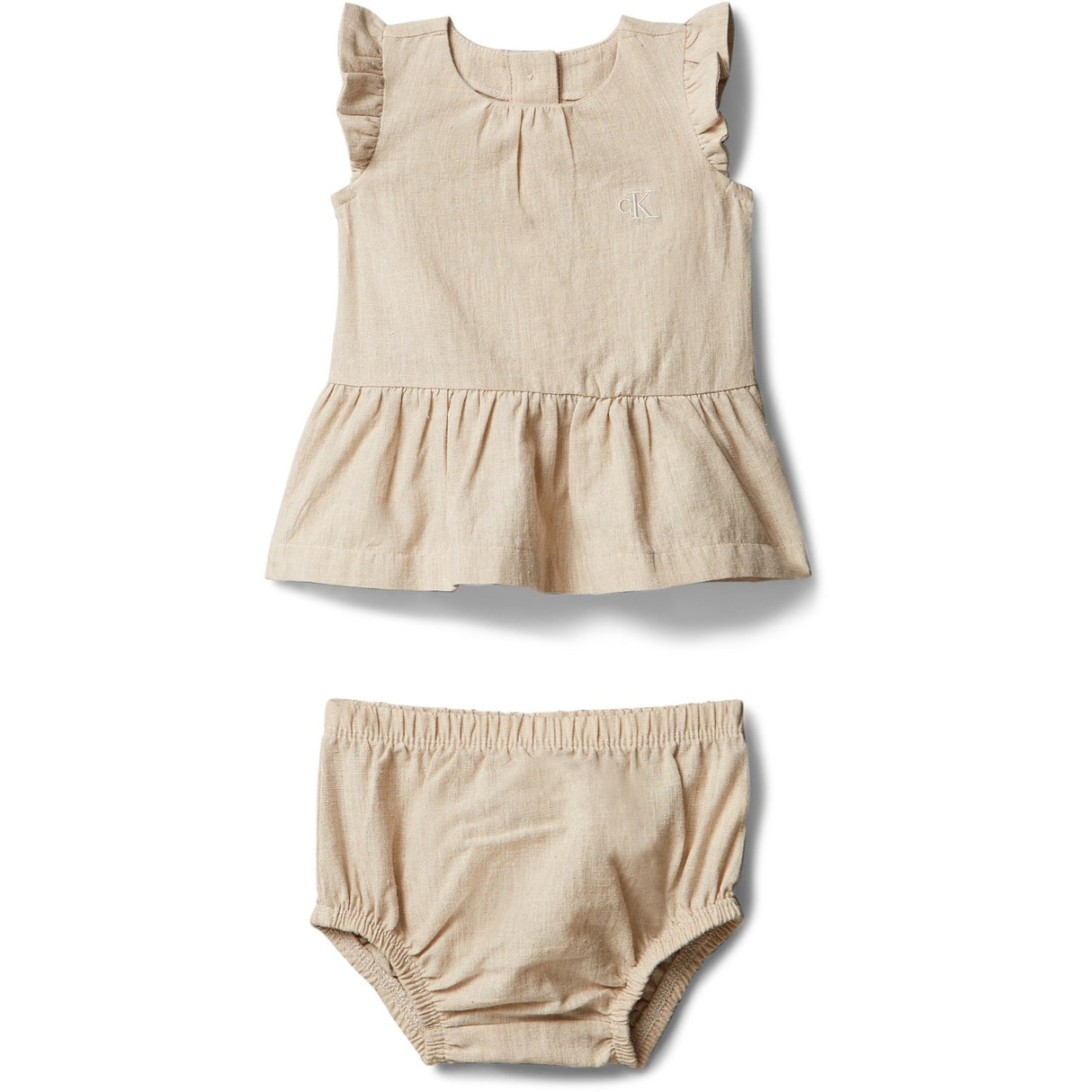 Calvin Klein Oatmeal Soft Woven Klänning
