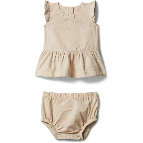 Calvin Klein Oatmeal Soft Woven Klänning