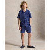Polo Ralph Lauren Light Navy Knap Front Skjorta