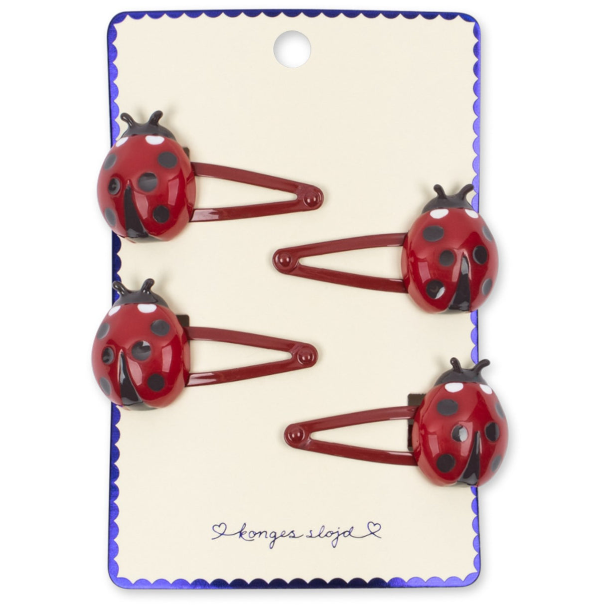 Konges Sløjd Ladybug Ladybug 4 Pack Hair Clips